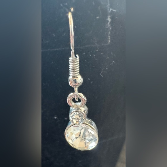 Silver Tone Rhinestone Necklace and Bracelet & Earrings - Picture 8 of 10